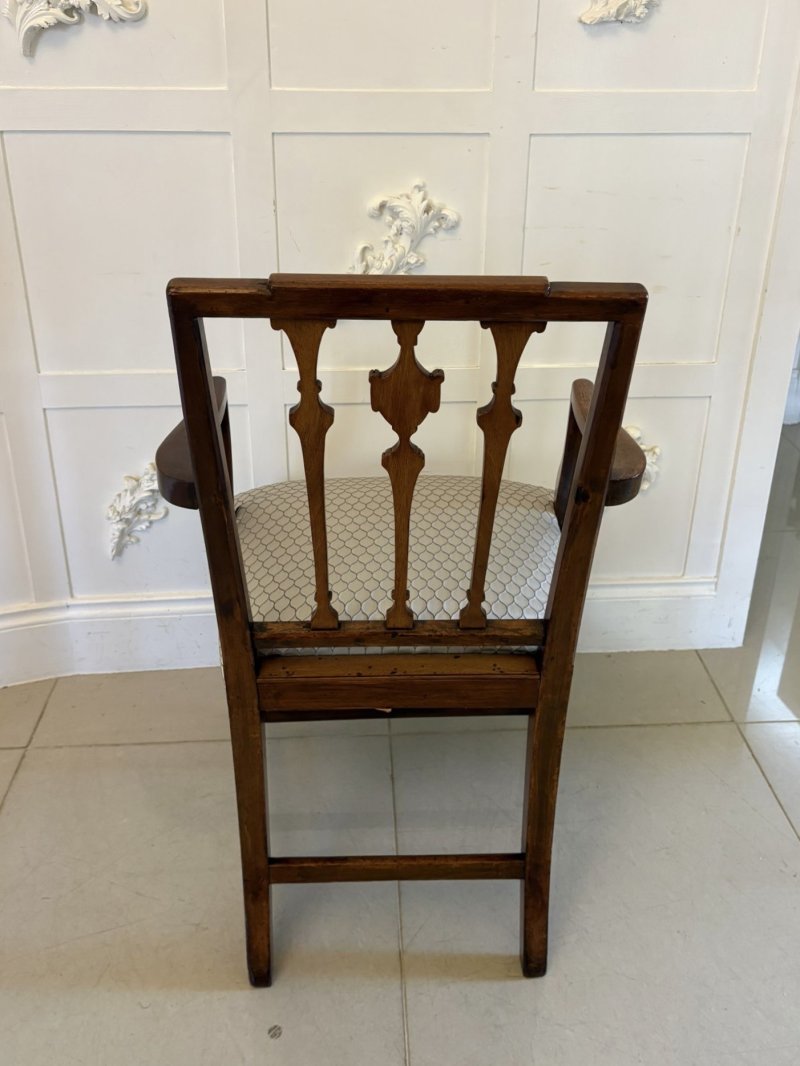 Antique Victorian English Mahogany Dining Chairs Set of 8 Carvers Newly Upholstered - Image 10