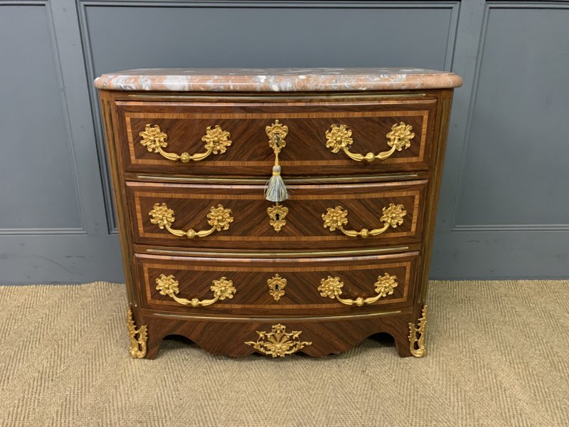 French Kingwood Marble Topped Commode - Image 2