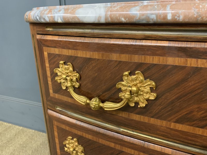 French Kingwood Marble Topped Commode - Image 12