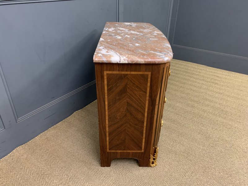 French Kingwood Marble Topped Commode - Image 3
