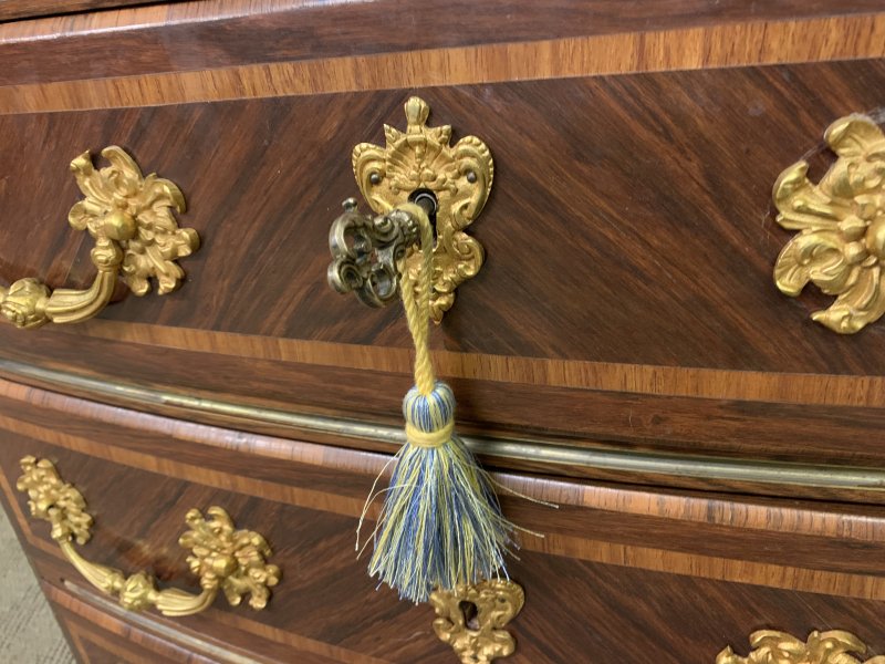 French Kingwood Marble Topped Commode - Image 9