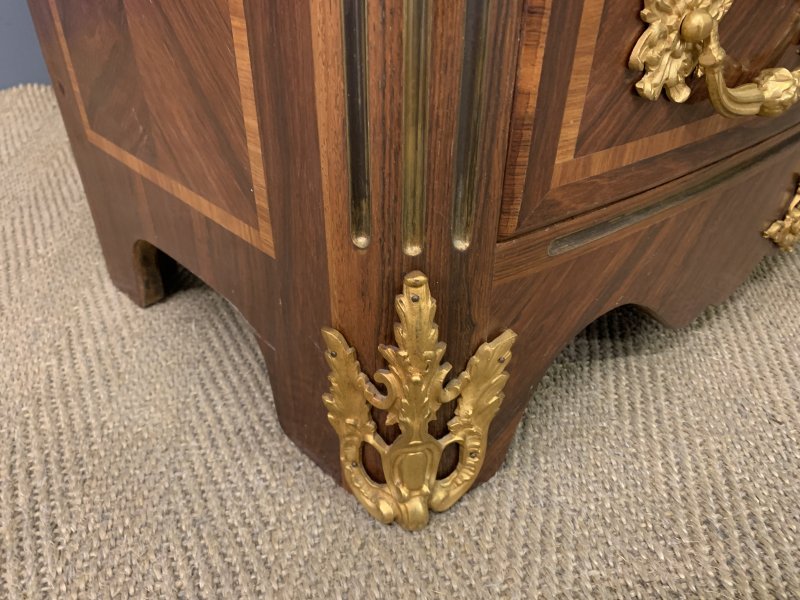 French Kingwood Marble Topped Commode - Image 13