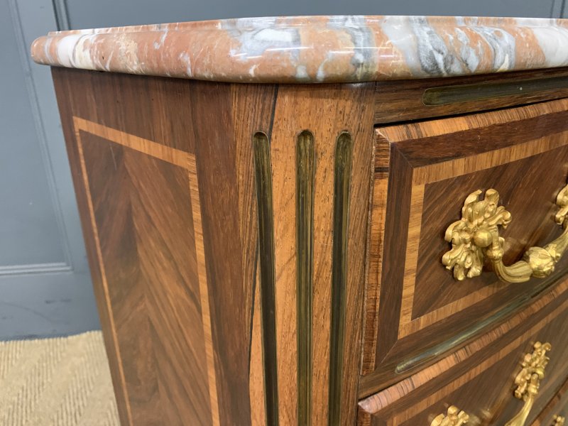French Kingwood Marble Topped Commode - Image 14