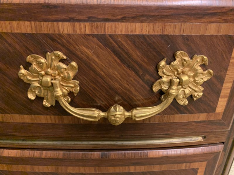French Kingwood Marble Topped Commode - Image 5