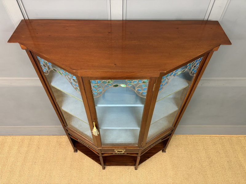 Arts and Crafts Mahogany Display Cabinet - Image 4