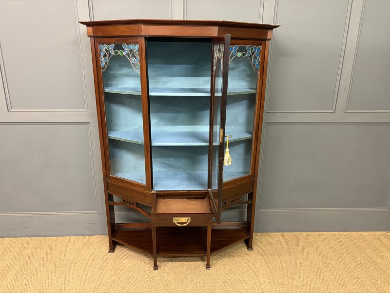 Arts and Crafts Mahogany Display Cabinet - Image 5