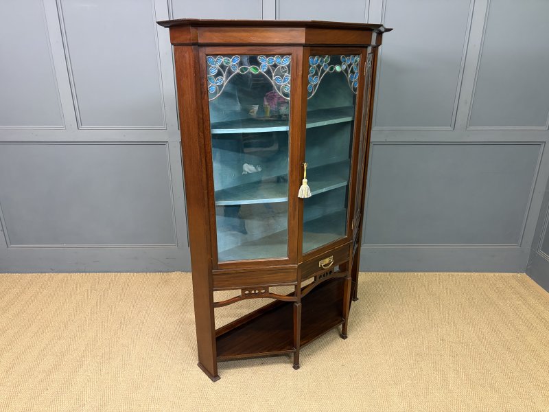 Arts and Crafts Mahogany Display Cabinet - Image 6