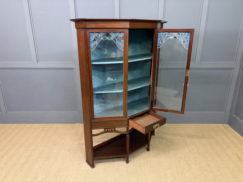 Arts and Crafts Mahogany Display Cabinet - Image 2