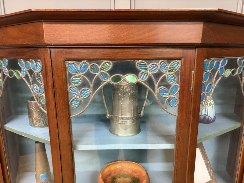 Arts and Crafts Mahogany Display Cabinet - Image 9