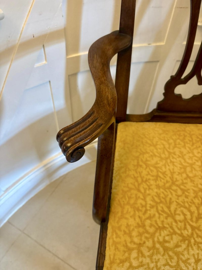 Antique Victorian Mahogany Dining Chairs Set of Eight 6 Singles 2 Carvers English - Image 18