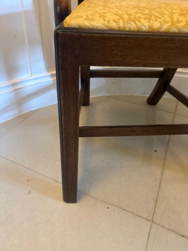 Antique Victorian Mahogany Dining Chairs Set of Eight 6 Singles 2 Carvers English - Image 23