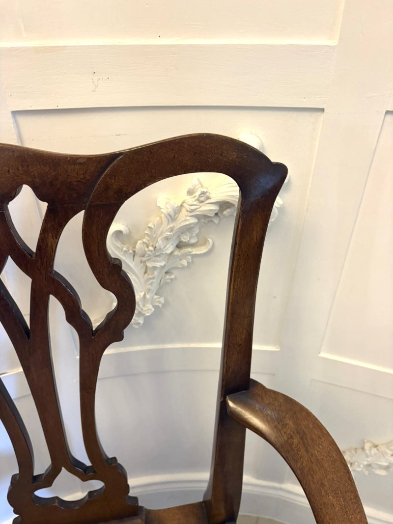 Antique Victorian Mahogany Dining Chairs Set of Eight 6 Singles 2 Carvers English - Image 19