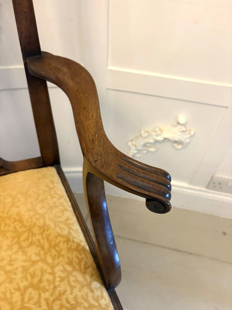 Antique Victorian Mahogany Dining Chairs Set of Eight 6 Singles 2 Carvers English - Image 13