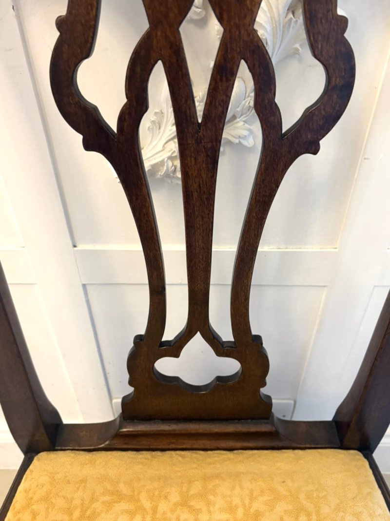 Antique Victorian Mahogany Dining Chairs Set of Eight 6 Singles 2 Carvers English - Image 21