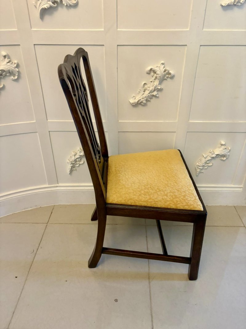 Antique Victorian Mahogany Dining Chairs Set of Eight 6 Singles 2 Carvers English - Image 11