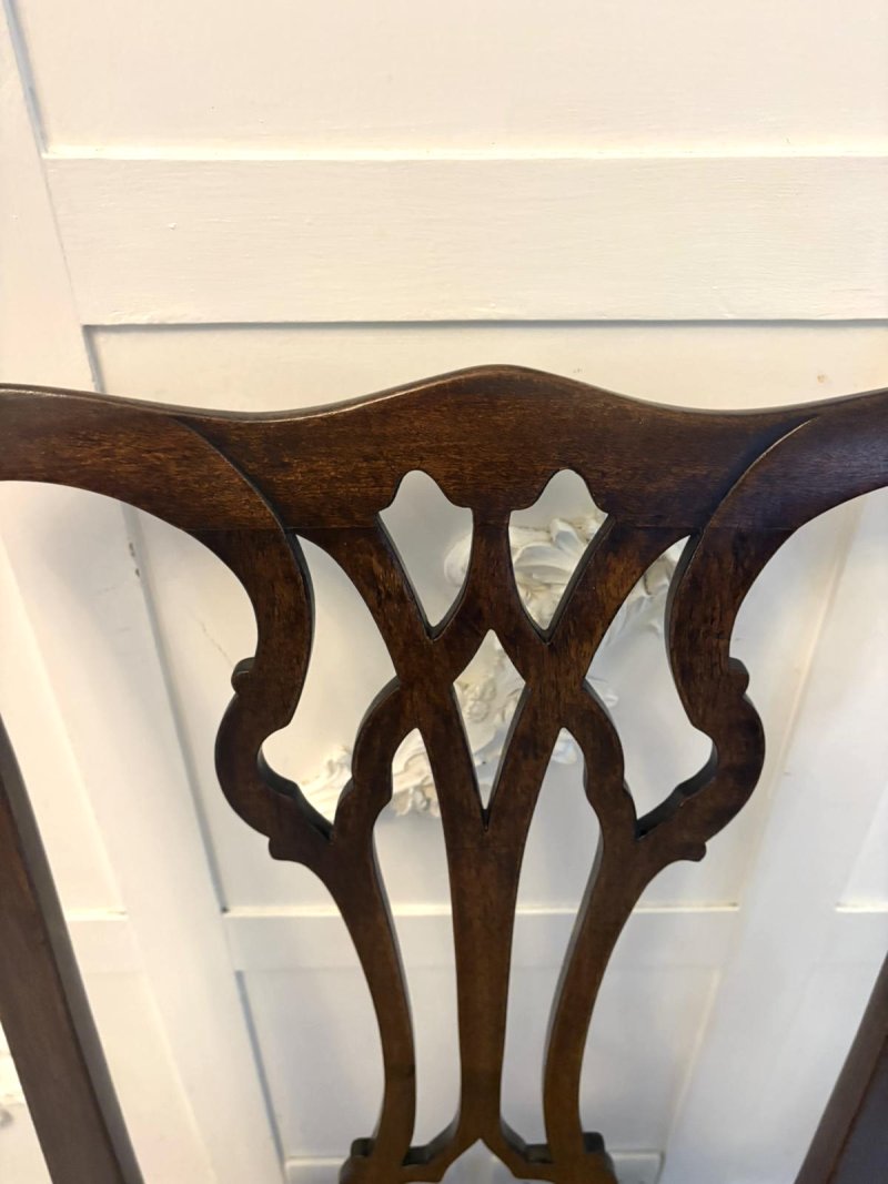Antique Victorian Mahogany Dining Chairs Set of Eight 6 Singles 2 Carvers English - Image 15