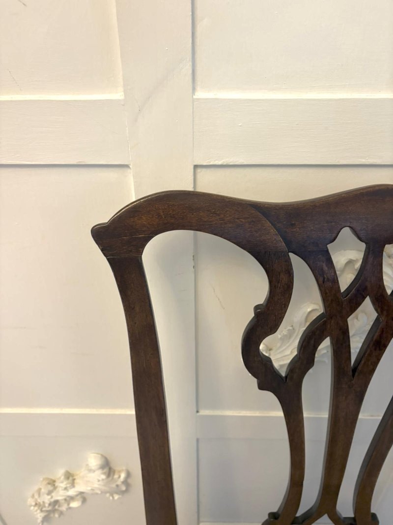 Antique Victorian Mahogany Dining Chairs Set of Eight 6 Singles 2 Carvers English - Image 16
