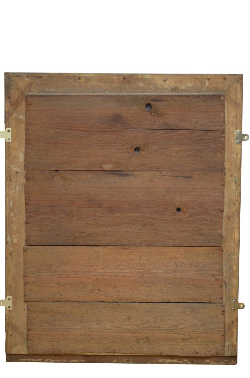 Edit: French Antique Wall Mirror with Original Glass Restored in Good condition H107cm - Image 2