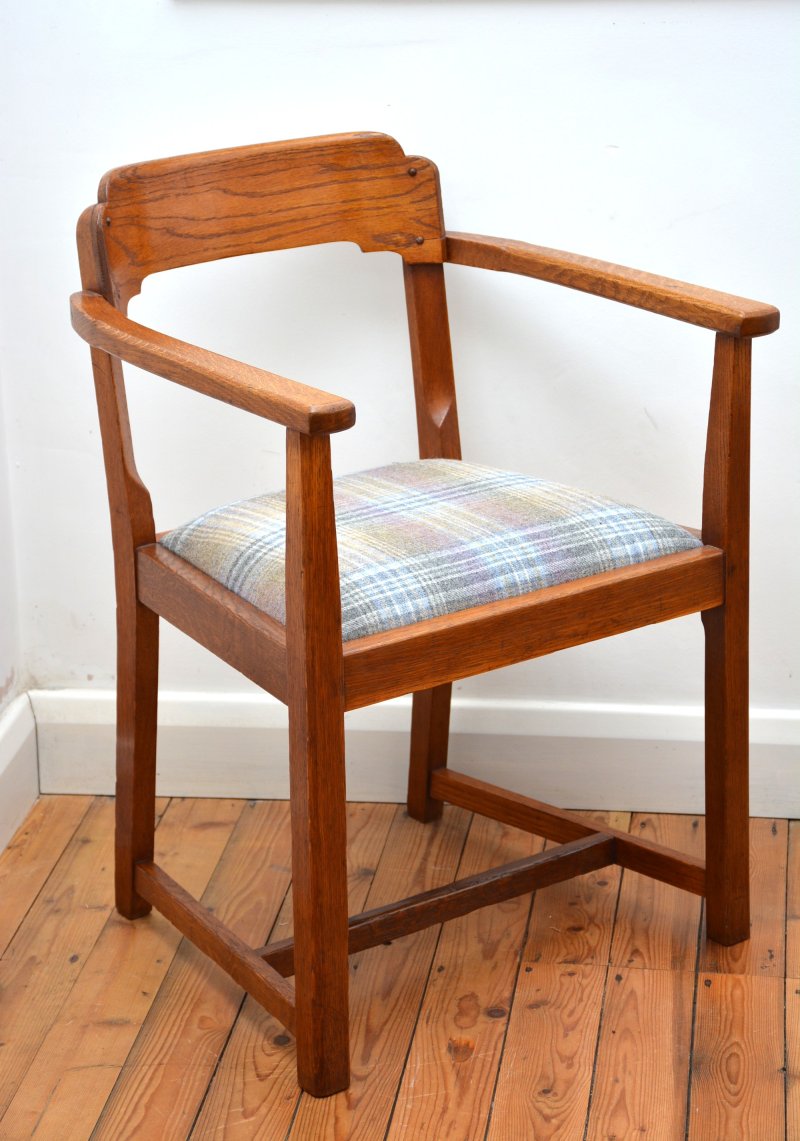Arts and Crafts Desk Chair Restored Office Chair in Oak