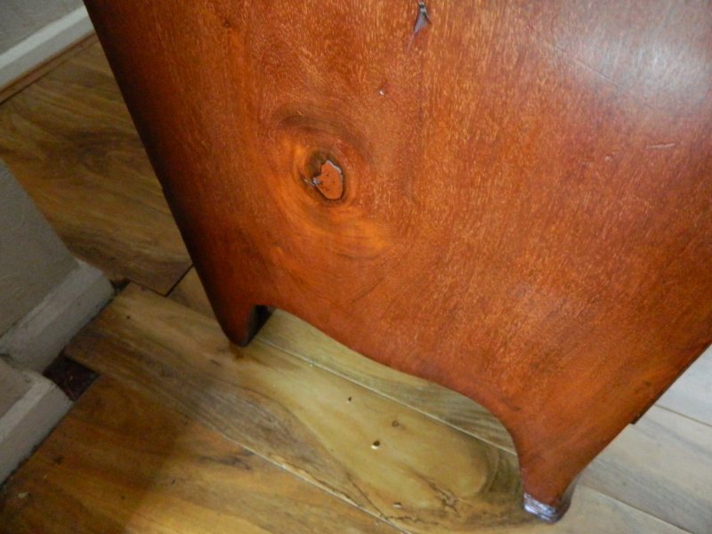 Regency Mahogany Bow Front Chest of Drawers - Image 18