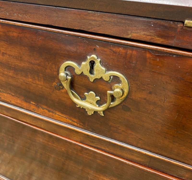 Petite Georgian Mahogany Bureau - Image 2