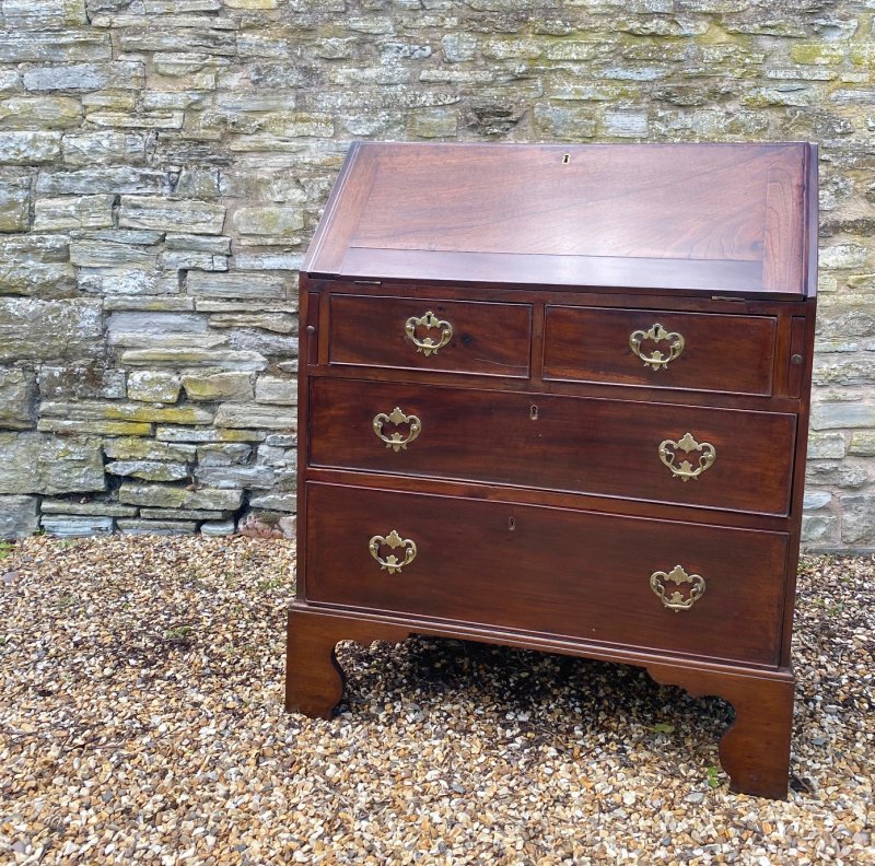 Petite Georgian Mahogany Bureau