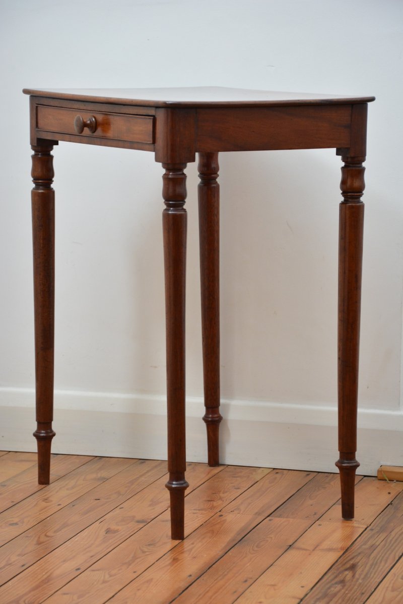 English Antique William IV Mahogany Side Table Lamp Table - Image 2
