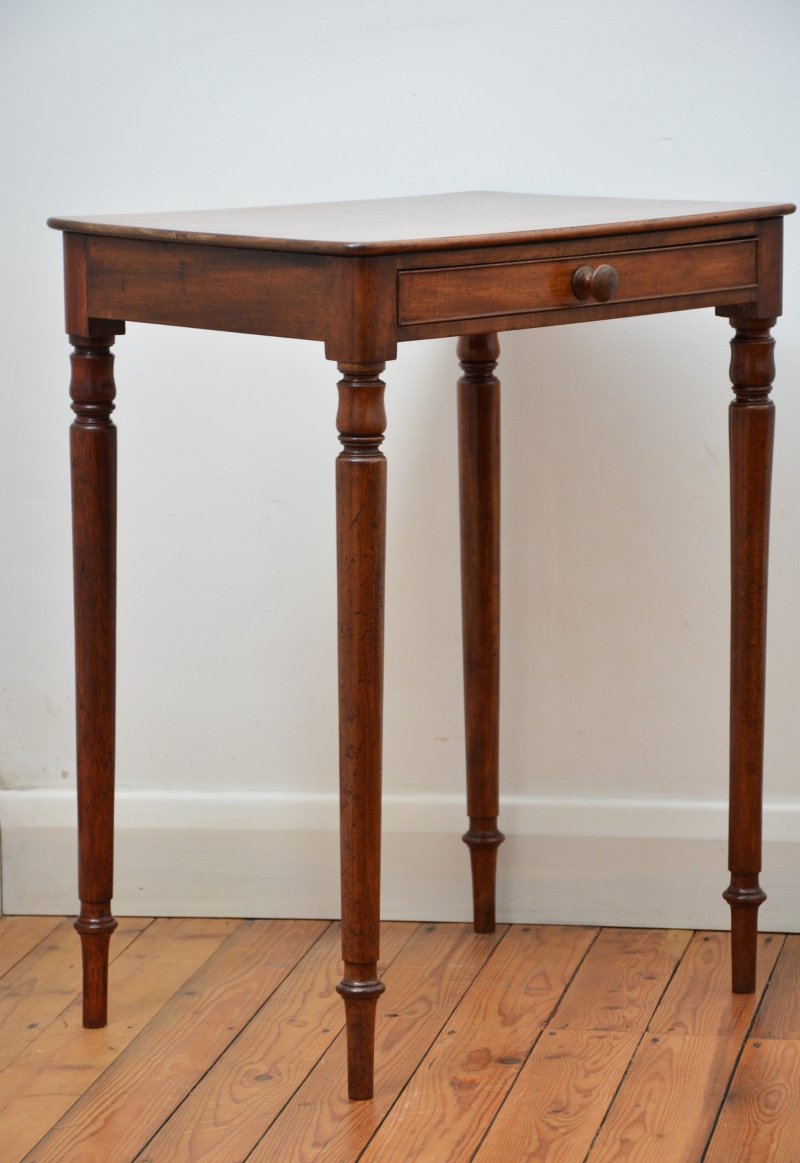 English Antique William IV Mahogany Side Table Lamp Table - Image 5