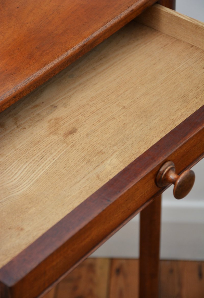 English Antique William IV Mahogany Side Table Lamp Table - Image 6