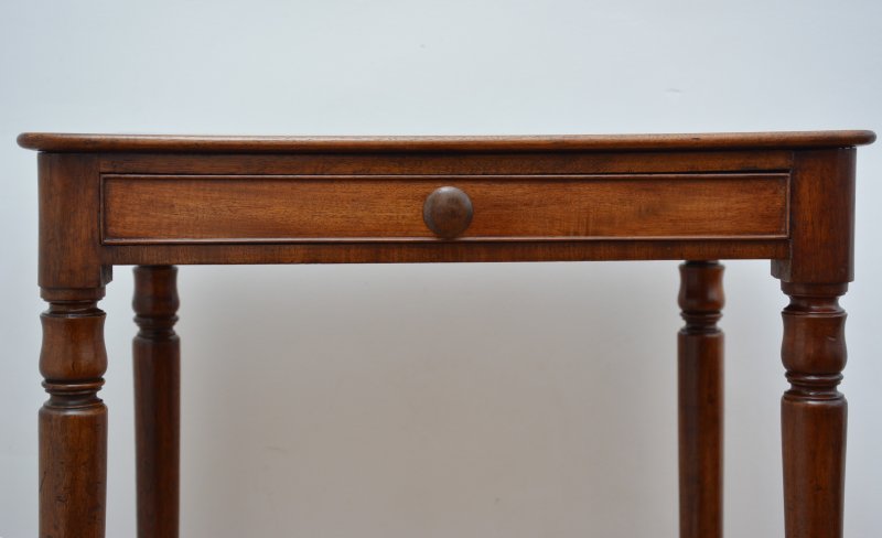 English Antique William IV Mahogany Side Table Lamp Table - Image 9