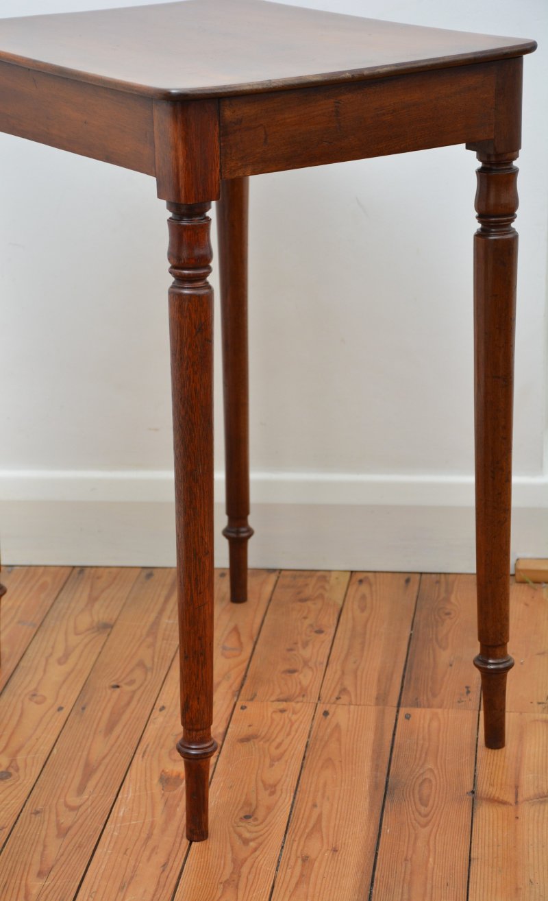 English Antique William IV Mahogany Side Table Lamp Table - Image 13