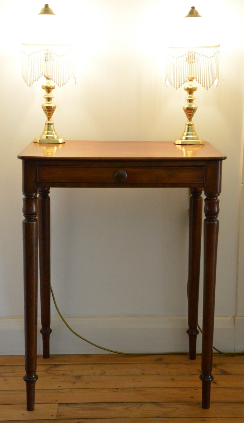 English Antique William IV Mahogany Side Table Lamp Table - Image 14