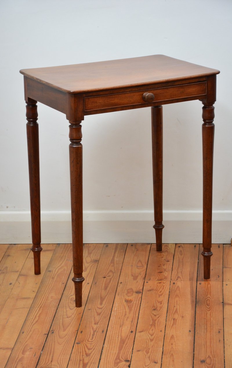 English Antique William IV Mahogany Side Table Lamp Table - Image 17