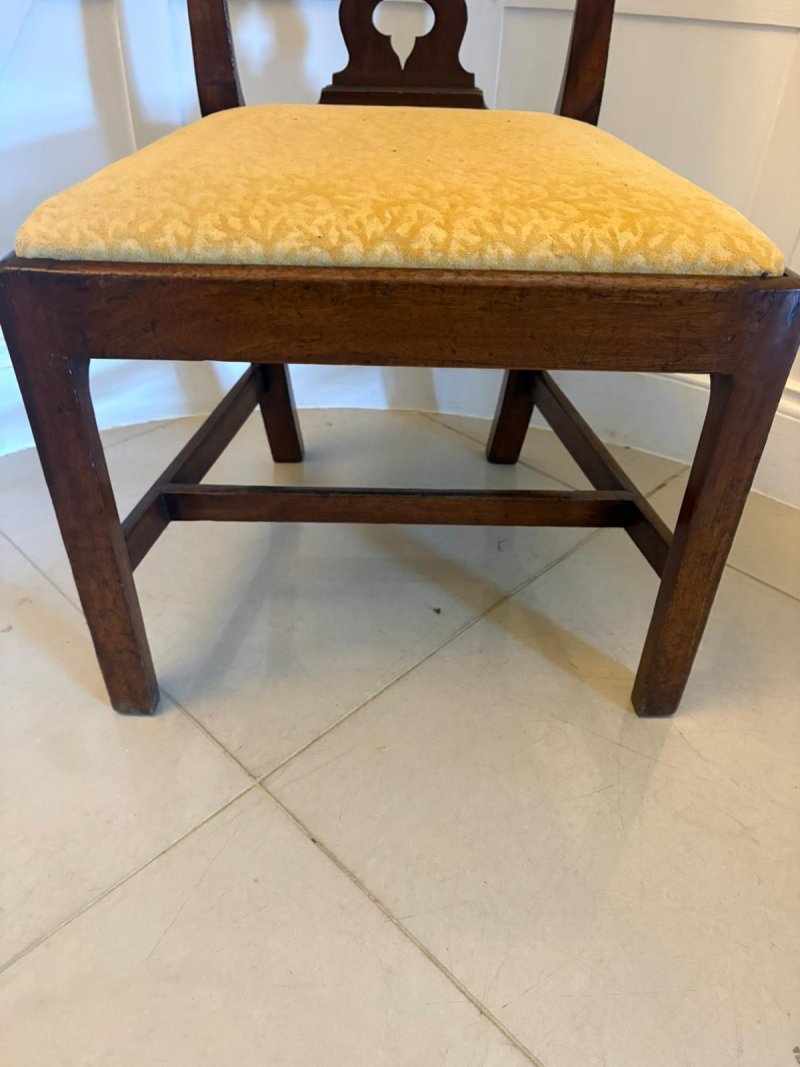 Antique Georgian Mahogany Side Chairs Pair English - Image 10