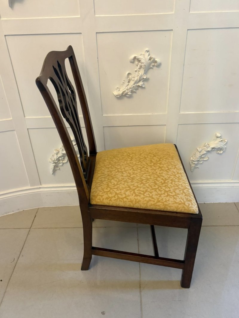 Antique Georgian Mahogany Side Chairs Pair English - Image 7