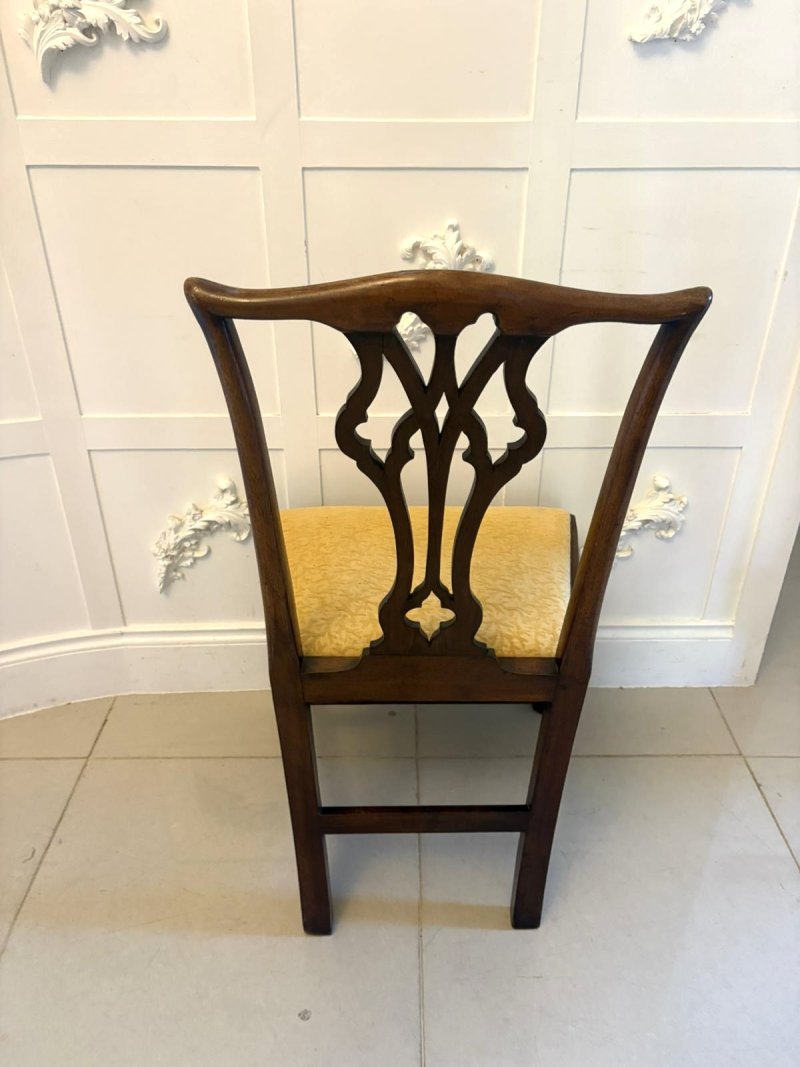Antique Georgian Mahogany Side Chairs Pair English - Image 9