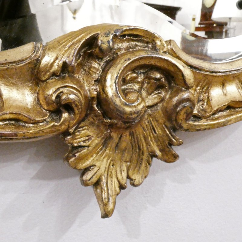 Pair of French Rococo Style Giltwood Wall Mirrors - Image 5