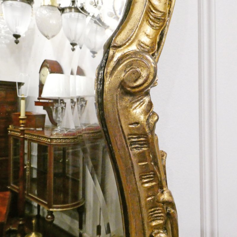 Pair of French Rococo Style Giltwood Wall Mirrors - Image 6