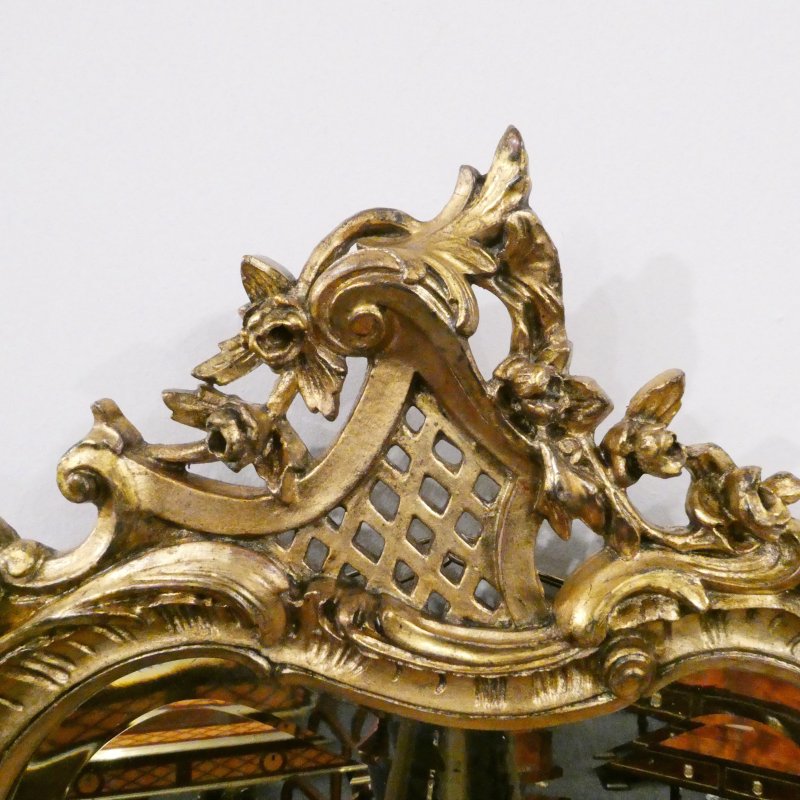 Pair of French Rococo Style Giltwood Wall Mirrors - Image 8