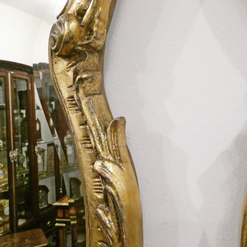 Pair of French Rococo Style Giltwood Wall Mirrors - Image 14