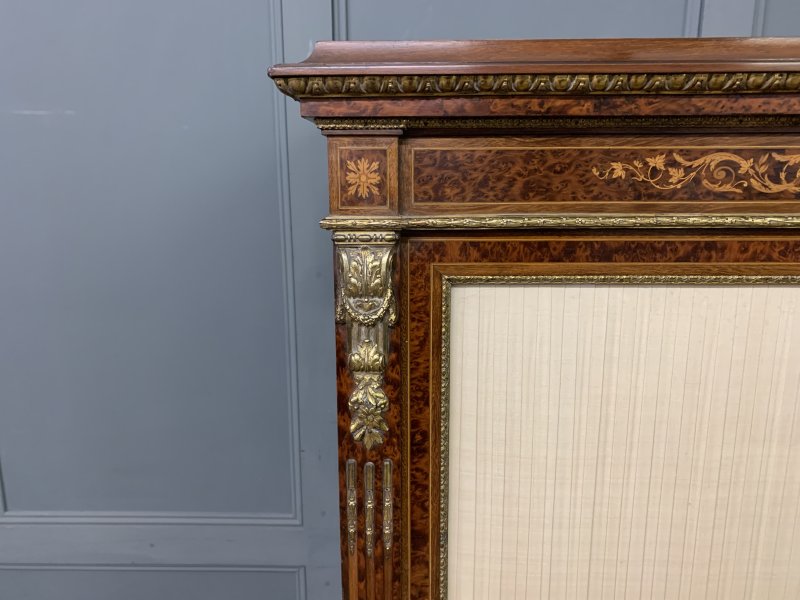 Inlaid Mahogany & Amboyna 19th Century French Bookcase - Image 4