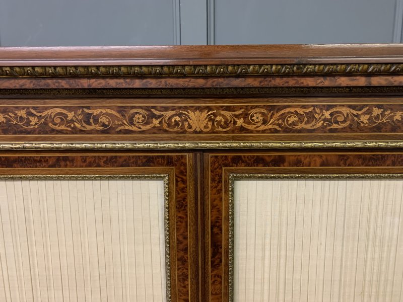 Inlaid Mahogany & Amboyna 19th Century French Bookcase - Image 5