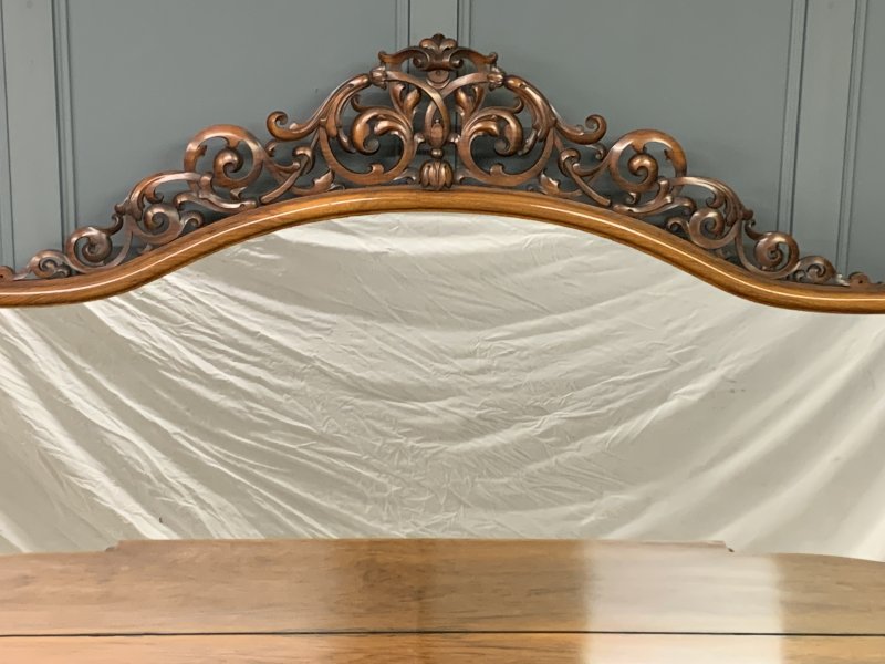 Large Victorian Burr Walnut London Quality Mirror Back Chiffonier - Image 3