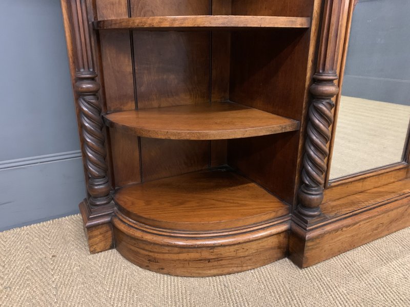 Large Victorian Burr Walnut London Quality Mirror Back Chiffonier - Image 16
