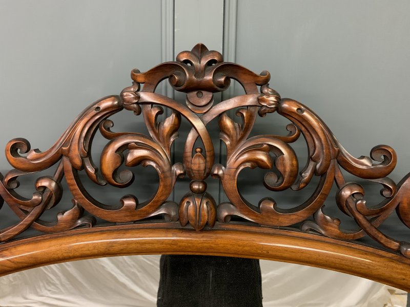 Large Victorian Burr Walnut London Quality Mirror Back Chiffonier - Image 17