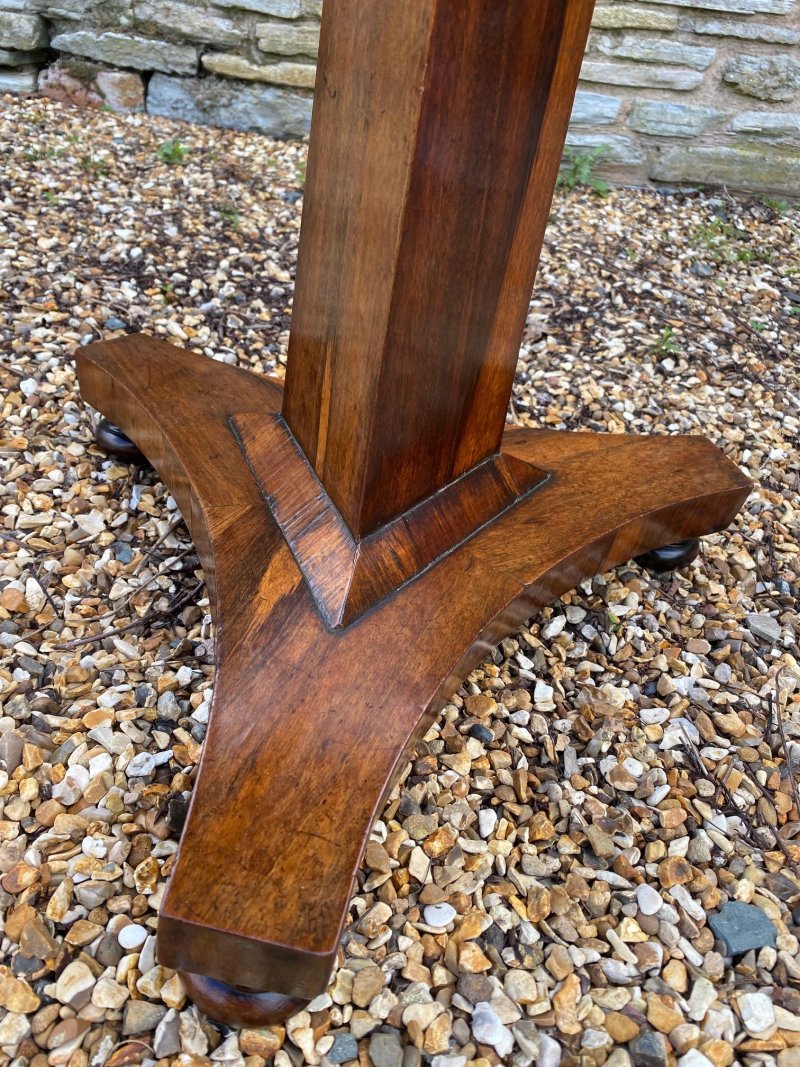 Regency rosewood pedestal table - Image 9