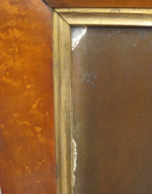 Naive Victorian portrait of a Gentleman on zinc panel - Image 4