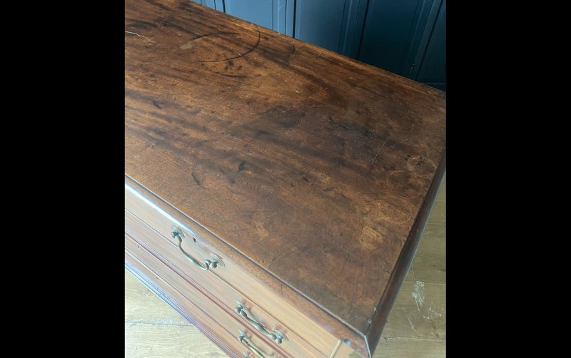 Georgian mahogany chest of drawers - Image 7
