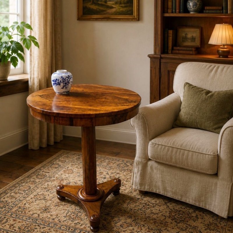 Regency rosewood lamp table