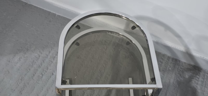 Mid Century Chrome Hall Seat - Image 4